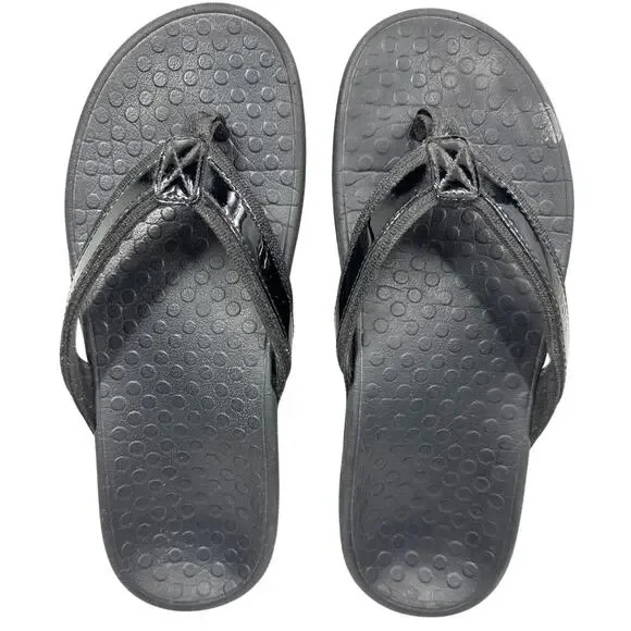 NWT Vionic women Black and Gray Flip-Flops size 7‎ Vionic | Shoes | Vionic Women Patty Black Flip Flop Sandals  main image 3